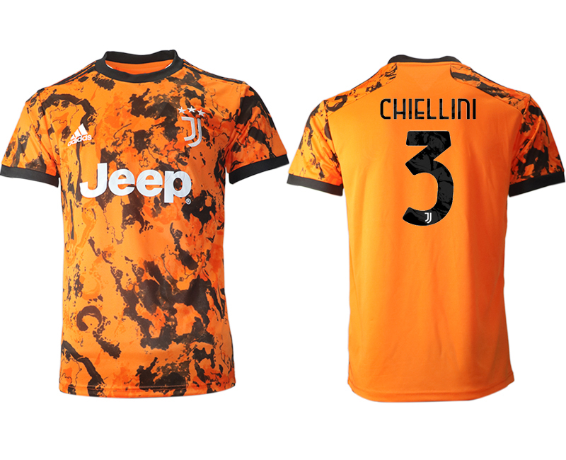 Men 2020-2021 club Juventus Second away aaa version #3 orange Soccer Jerseys